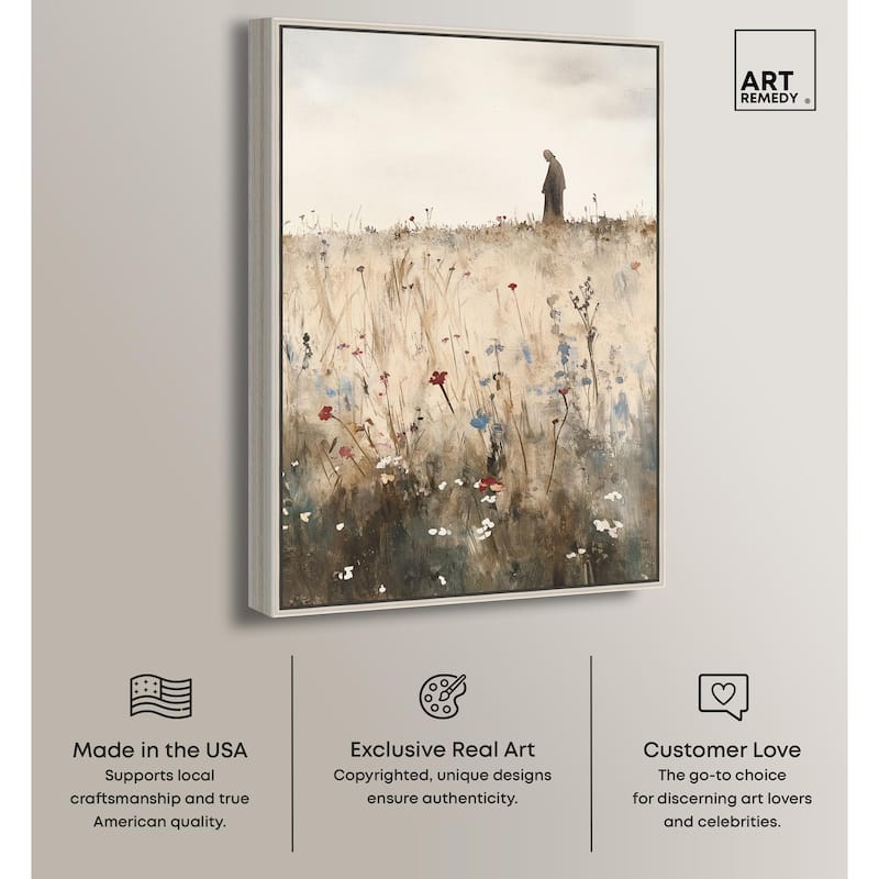 Ambling Monk Canvas by Art Remedy