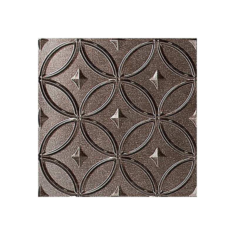 FASÄDE Rings 4-foot x 8-foot PVC Wall Panel in Smoked Pewter - Sample