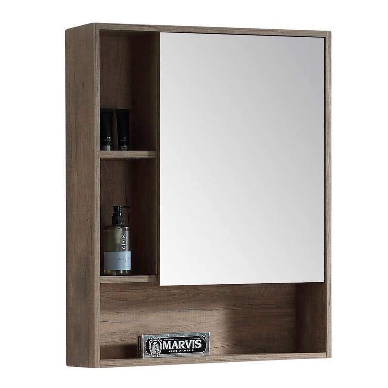 Fine Fixtures Surface Mount Bathroom Medicine Cabinet - Right Hand - Shadow Gray