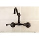 preview thumbnail 1 of 8, Vintage 6 in. Adjustable Center Wall Mount Kitchen Faucet Oil Rubbed Bronze