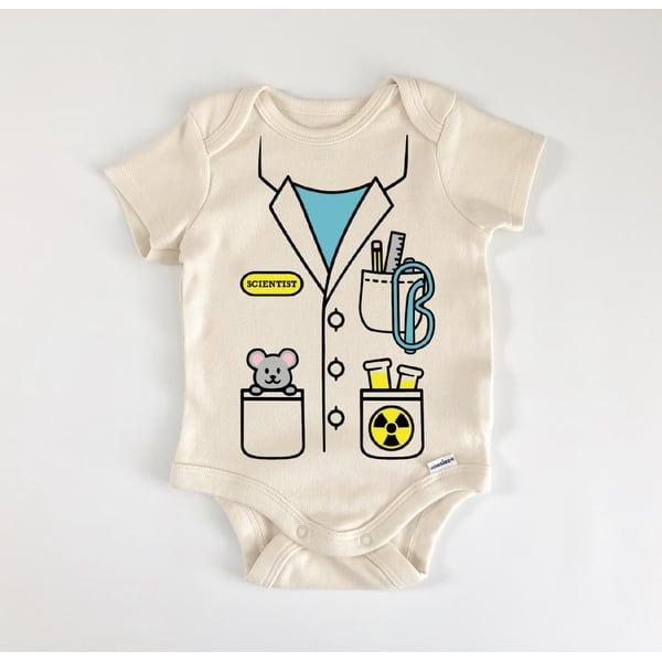 slide 2 of 6, Science Scientist Chemistry - Baby Boy Girl Clothes Infant Bodysuit Funny Cute Newborn Blue - 0-3M