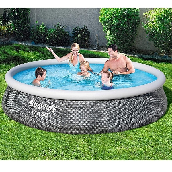 Fast Round Inflatable Above Ground Pool Set Bed Bath Beyond 34323408