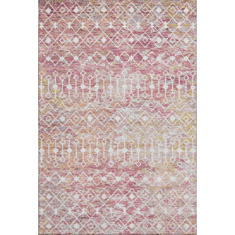 Premium Washable Super Soft Boho Trellis Mayfield Rug