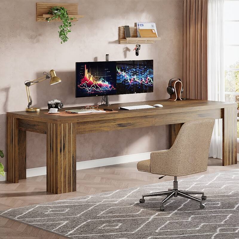 78.7-Inch Extra Long Computer Desk for 2 Person