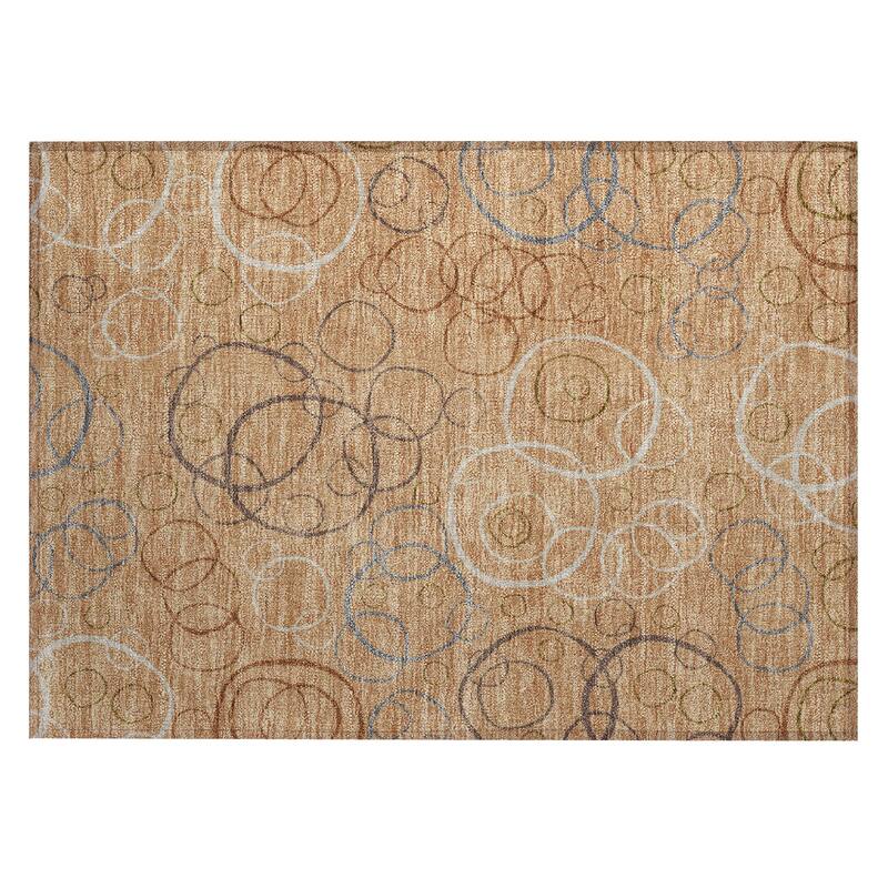 Machine Washable Indoor/ Outdoor Contemporary Nexus Chantille Rug