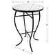 preview thumbnail 69 of 68, Indoor/Outdoor Turkish Mosaic Tile Side Table and Plant Stand