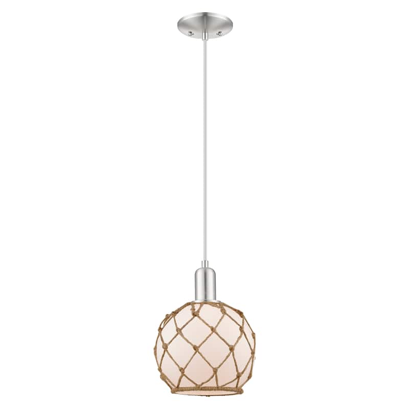 Innovations Lighting Endless Possibilities Arcadia - Farmhouse Rope - 1 Light 8" Cord Hung Mini Pendant