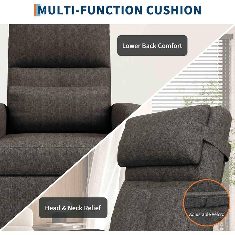 Power Recliner Chair, with 2 Side Pockets and USB Port