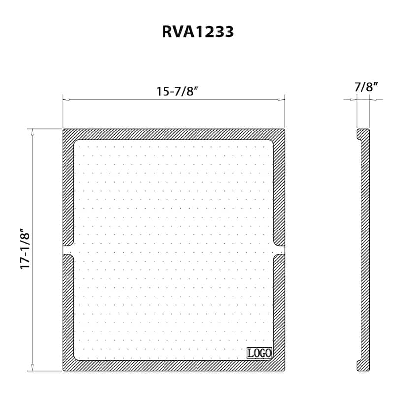 Ruvati 17 x 16 inch Solid Wood Dual-Tier Replacement Cutting Board for Ruvati Workstation Sinks - RVA1233