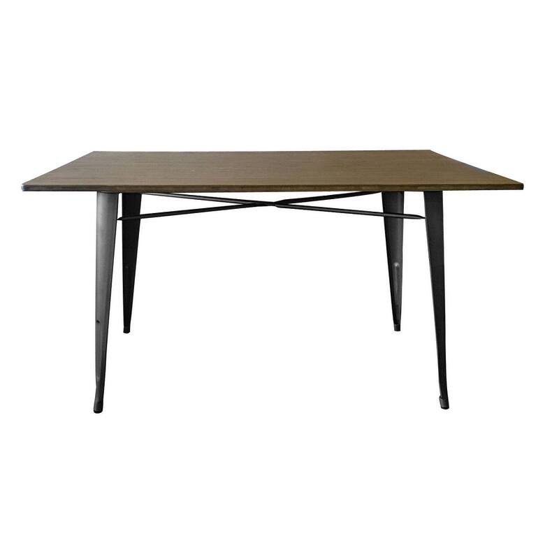 Metal Dining Table with wood top Bed Bath & Beyond 39862789