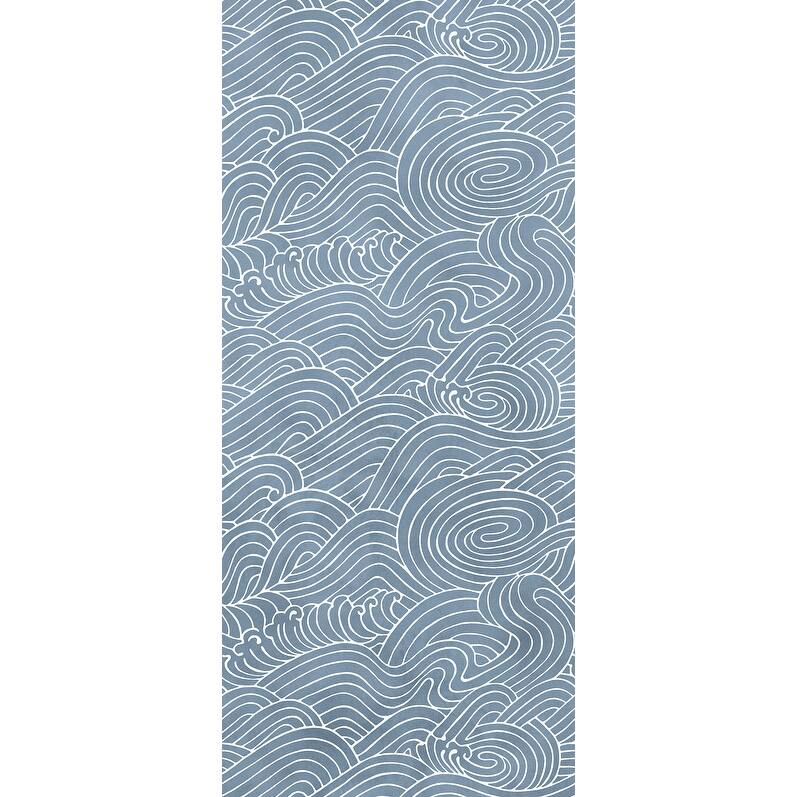 REMIX Walls by Katie Hunt Waves Ocean Blue Wall Mural