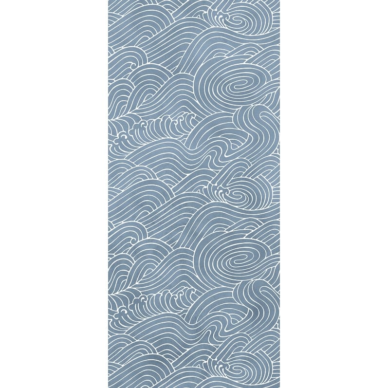 REMIX Walls by Katie Hunt Waves Ocean Blue Wall Mural