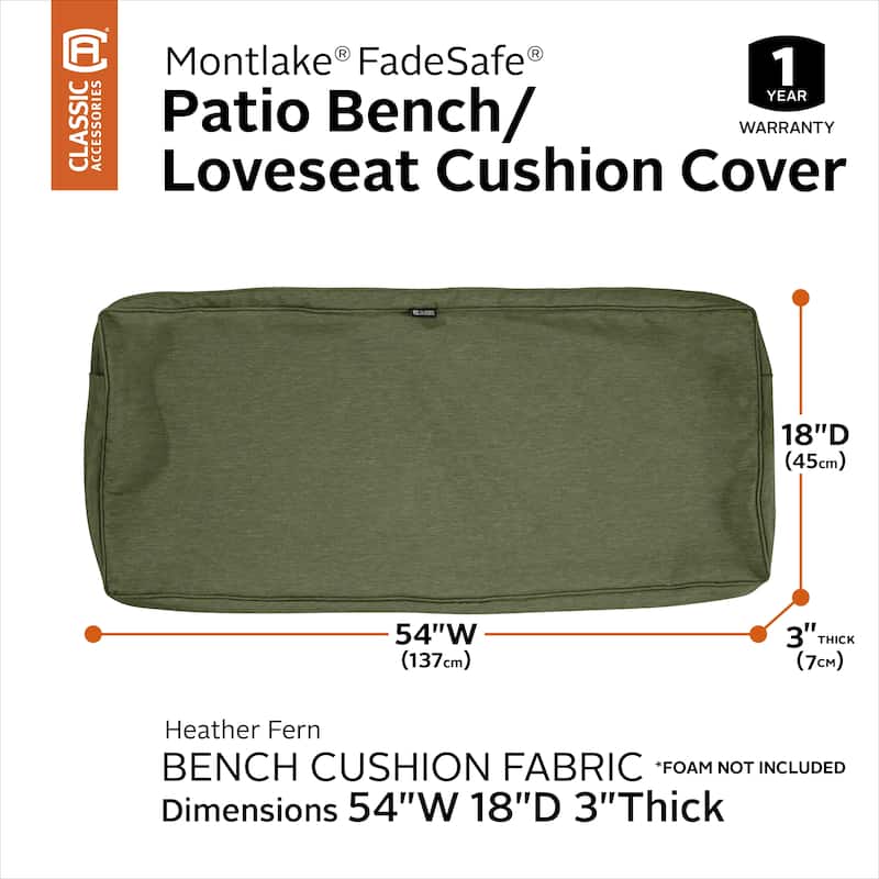 Classic Accessories Montlake Bench/ Settee Cushion Slip Cover