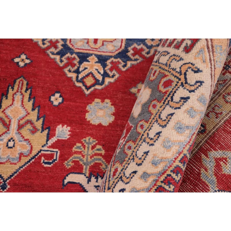 Rustic Kazak Max Red/Natural Wool Rug - 9'0'' x 12'0''