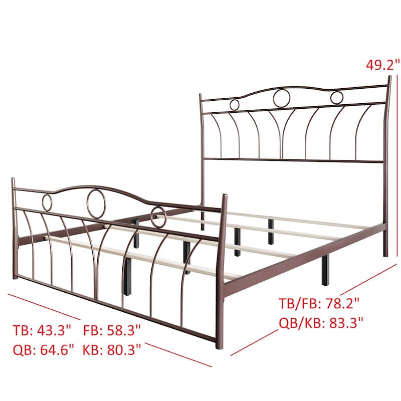 Clayfell Shelby Metal Bed
