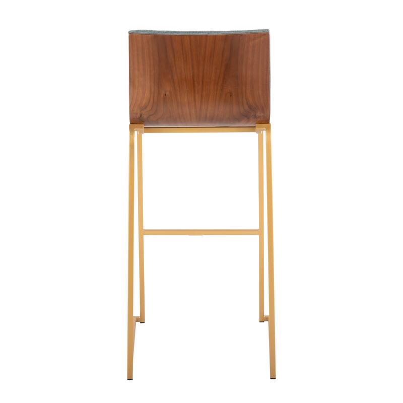 Silver Orchid Magda 30" Fixed-Height Upholstered Bar Stool (Set of 2)
