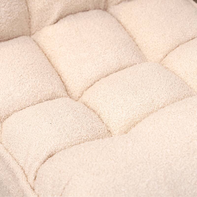 Adjustable Floor Chair Single Lazy Sofa with 4-Position Backrest for Living Room Bedroom