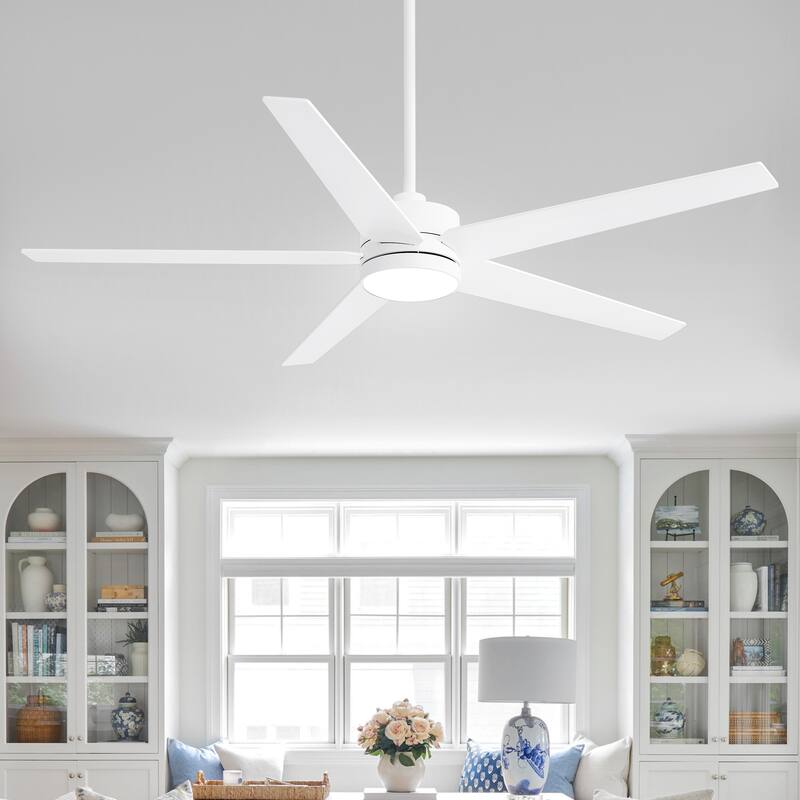 65 in. Integrated LED Indoor Ceiling Fans with Light and Remote Control Included