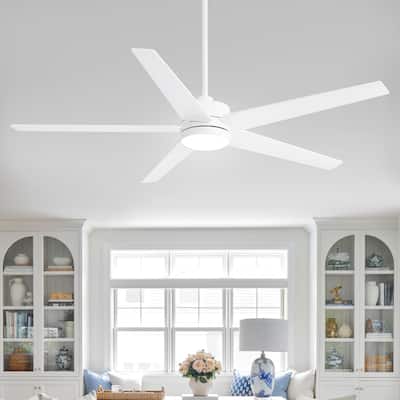 65 in. Integrated LED Indoor Ceiling Fans with Light and Remote Control Included