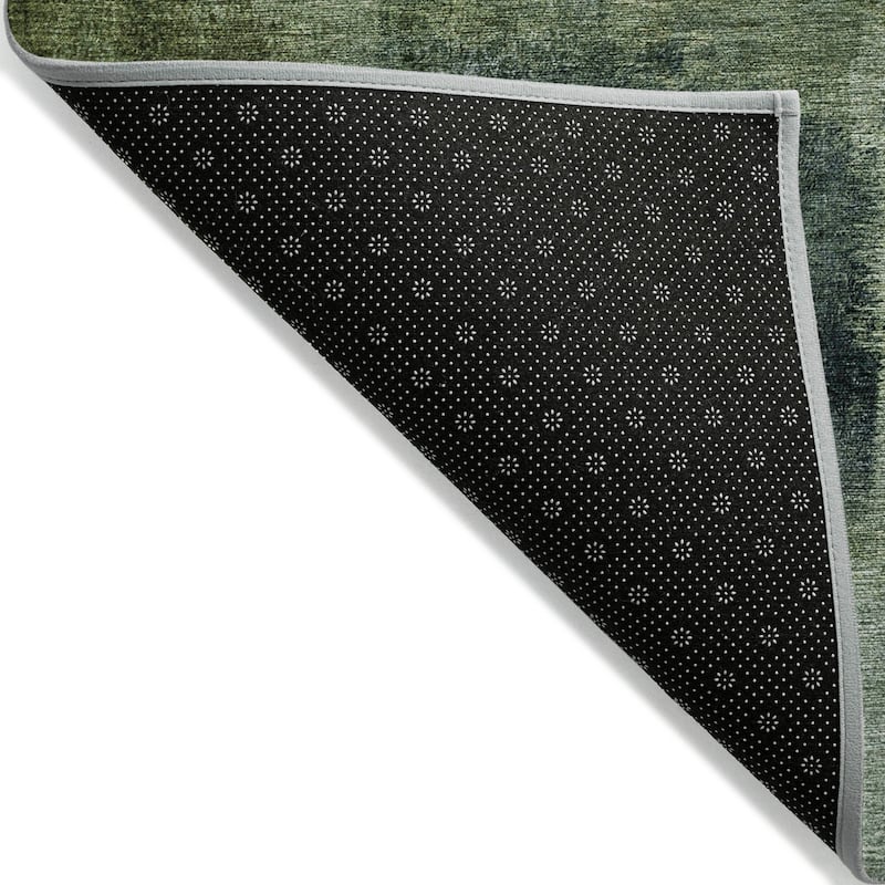 Machine Washable Indoor/ Outdoor Chantille Solid Ombre Rug
