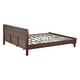 preview thumbnail 21 of 103, Rustic Pine Wood Bed Frame Low-Profile Platform Bed with Panel Headboard Solid Wood Slat Support and Extra Wide Thickened Legs