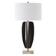 preview thumbnail 5 of 7, Uttermost Kure Black Table Lamp - 30.25" H X 16" W X 10" D