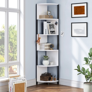 Herrell 5 Tier Corner Bookshelf 68