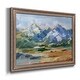 preview thumbnail 2 of 7, Blue Mountain Peaks II Premium Framed Canvas- Ready to Hang