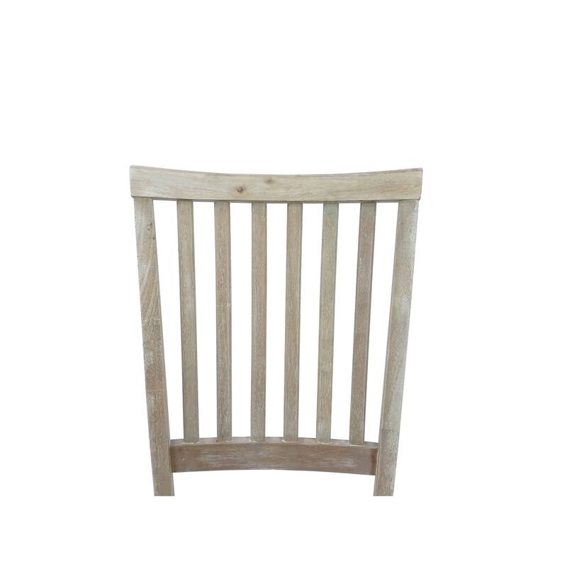 Solid Hand Finished Dining Chair - 39" - Driftwood Brown