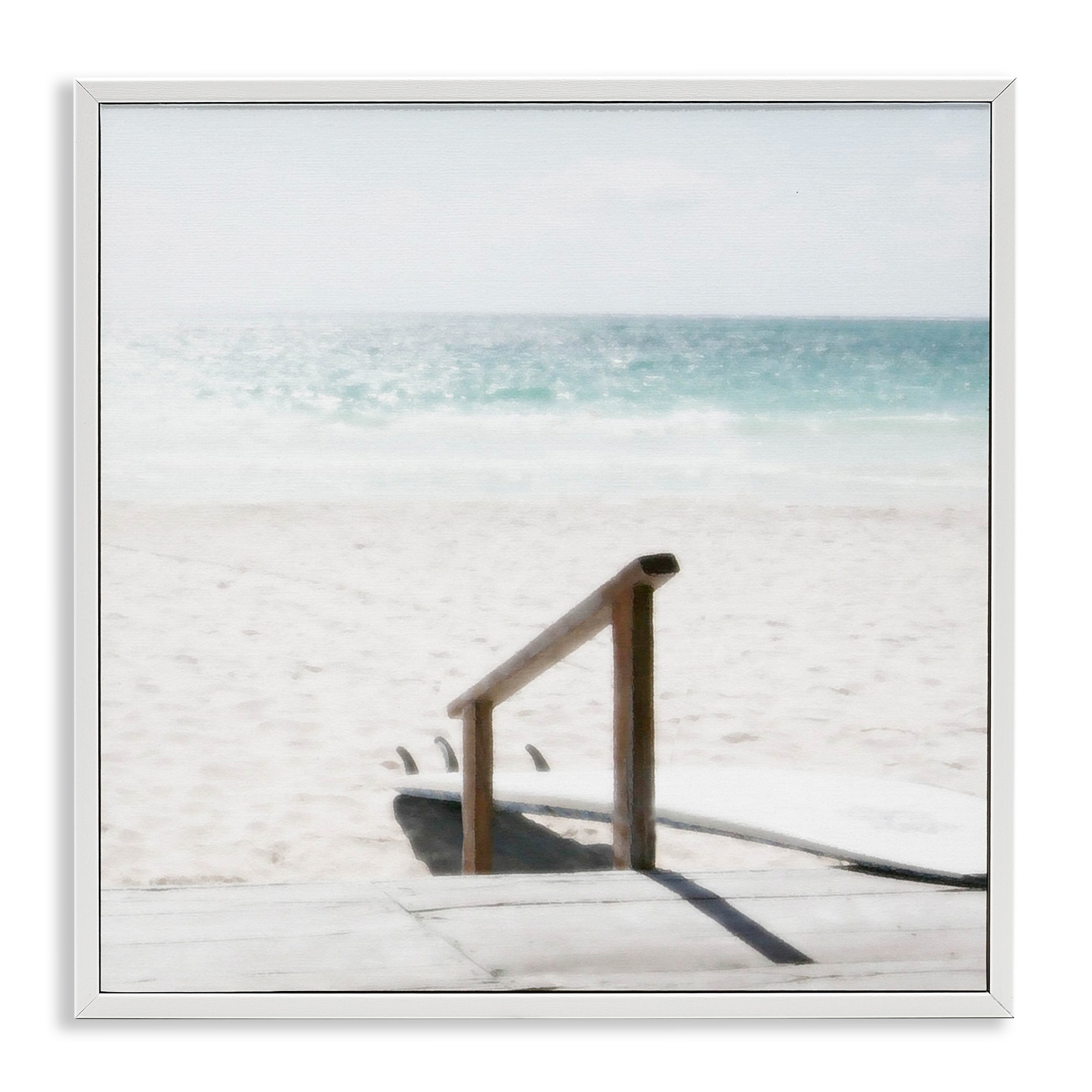 Stupell Resting Board Beach Coast Framed Giclee Art Design By Noah Bay
