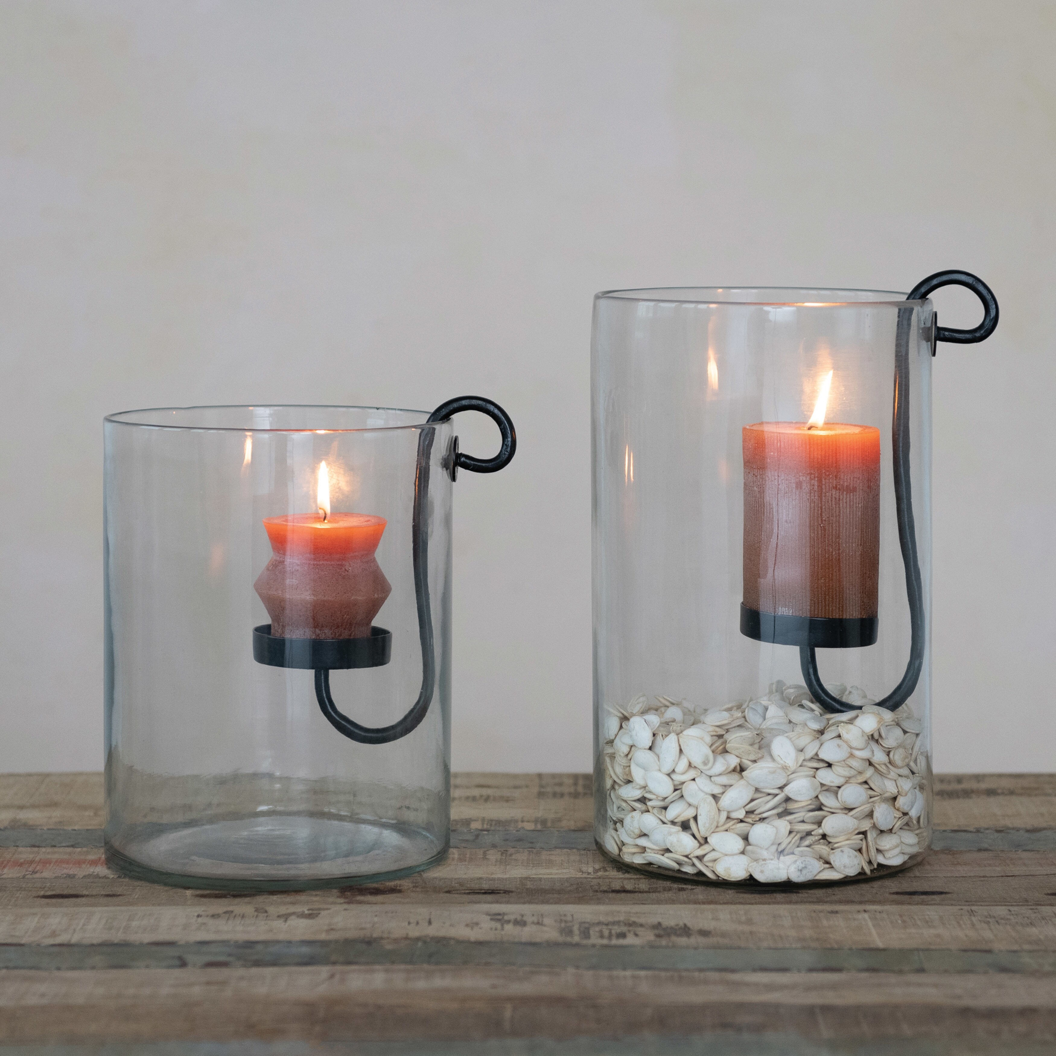 Hurricane votive candle shop holders