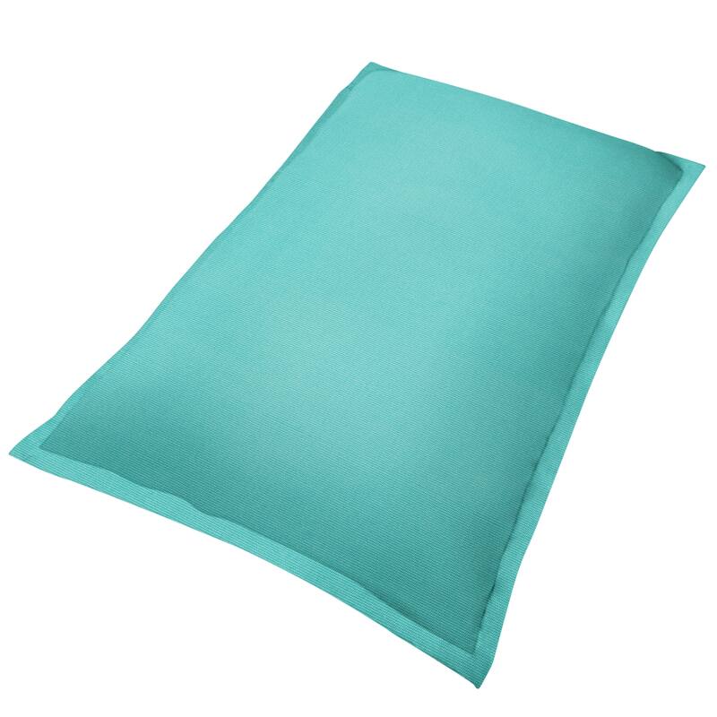 Sorra Home Sunbrella Outdoor Pool Float - 64 in x 42 in x 7 in - Canvas Aruba
