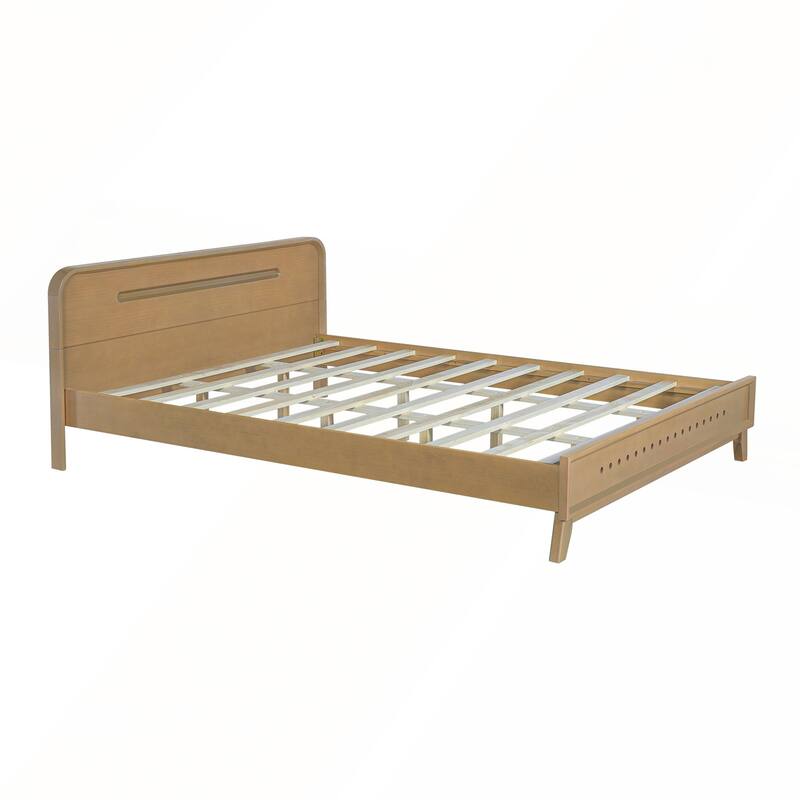Pine Solid Wood Bed with Timeless Design Easy Assemble