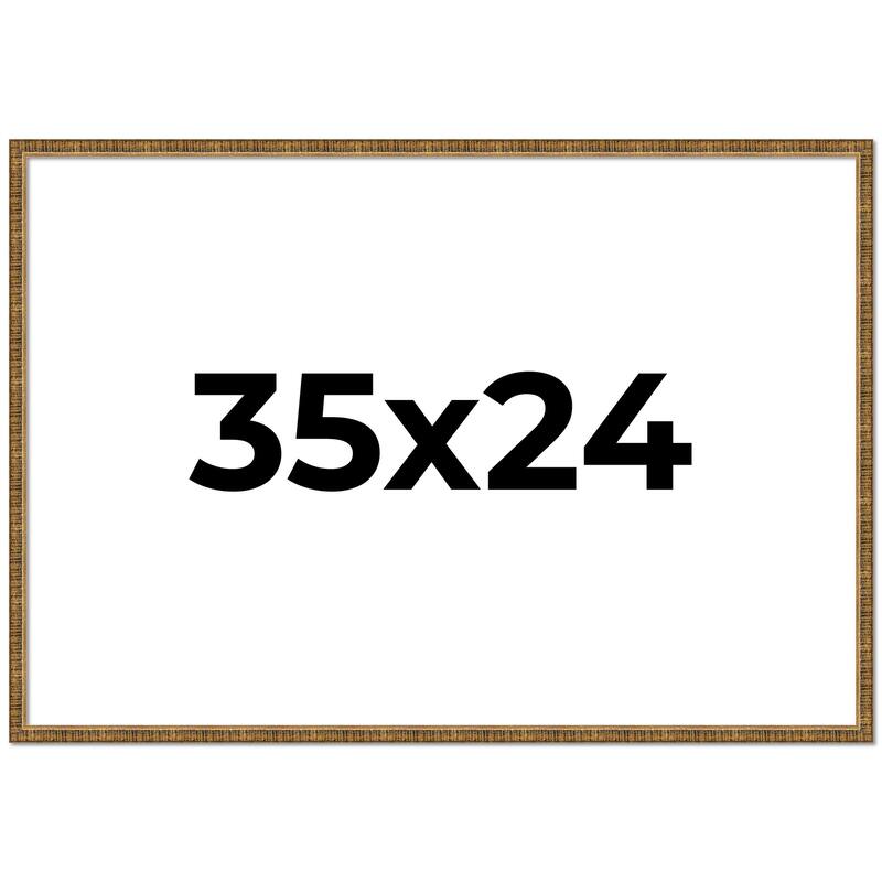 35x24 Frame Gold Picture Frame - Complete Modern Photo Frame Includes