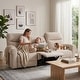 preview thumbnail 102 of 118, MCombo 64.6" Wall Hugger Power Loveseat Fabric Recliner Sofa with USB Ports