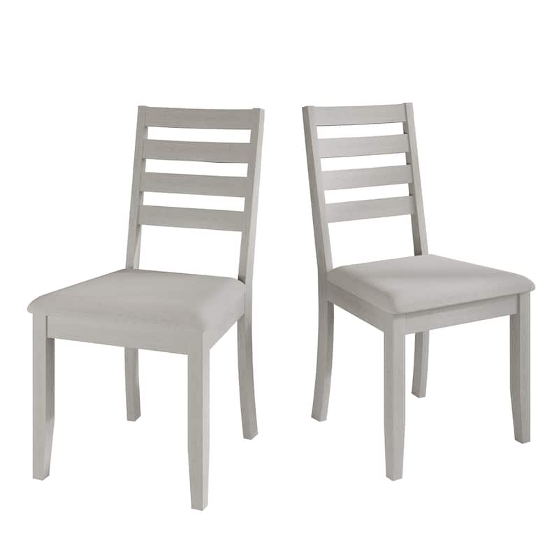 CraftPorch Simple Timeless Wooden Dining Chairs (Set of 2) - N/A - White