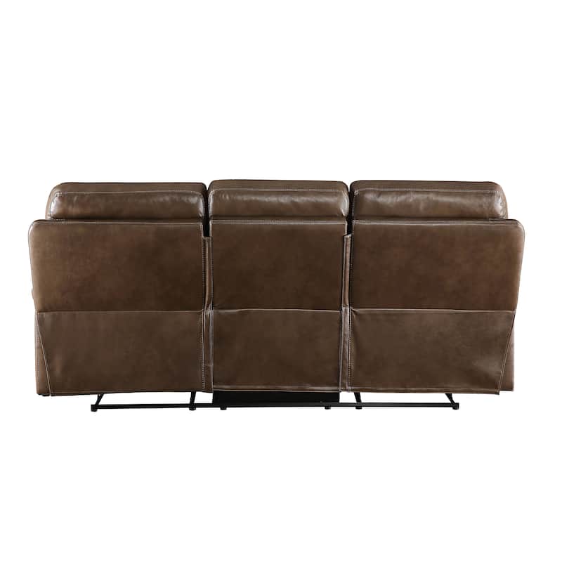 Graton Brown Motion Sofa with Tufted