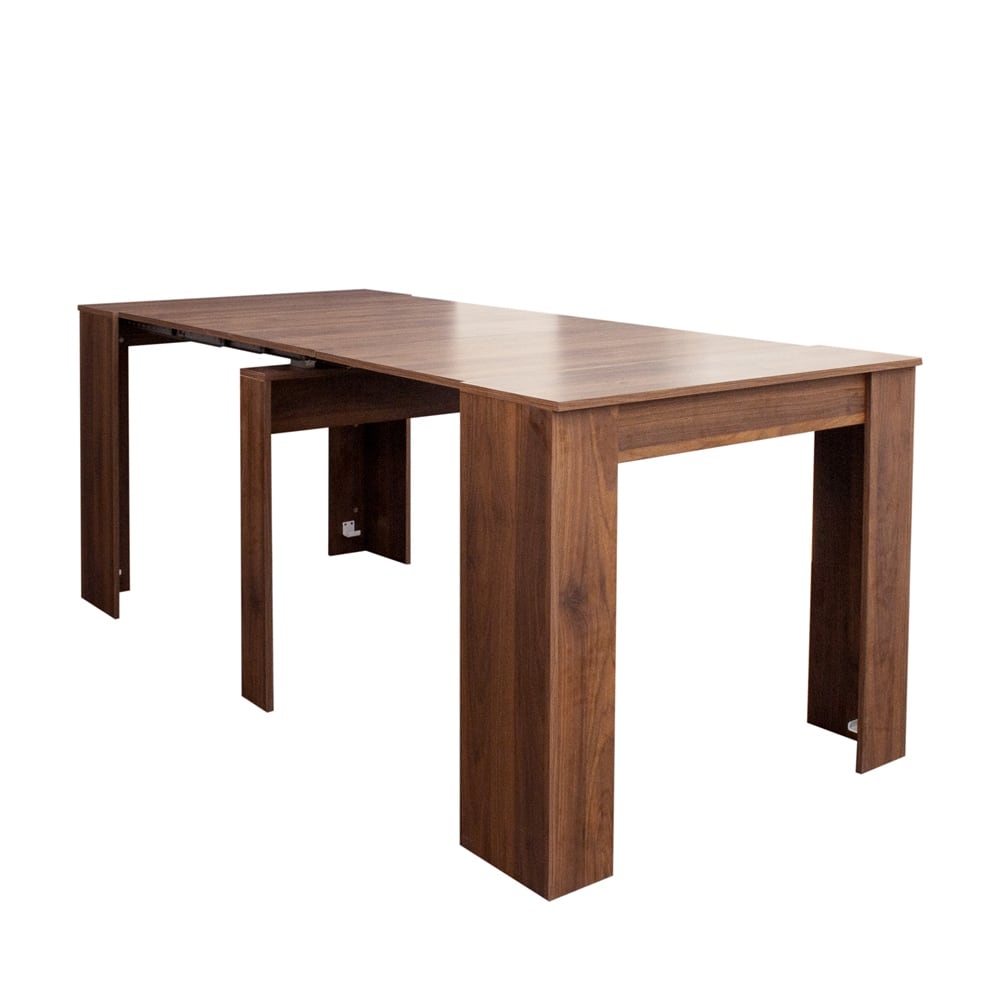 Wood Multifunctional Extendable Console Table - N/A