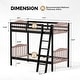 preview thumbnail 3 of 40, Twin Over Twin Solid Wood Bunk Bed for Kids and Adults, No Box Spring Required