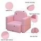 preview thumbnail 13 of 12, Qaba 2-in-1 Multifunctional Convertible Kids Table and Chair Set