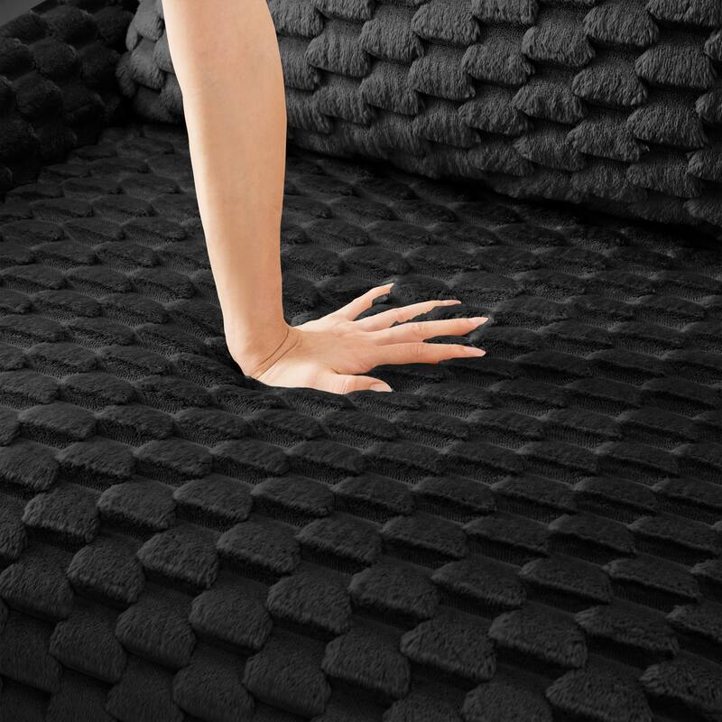 Floor Cloud Sectional Couch, Boneless Sofa for Living Room, Modular Sectional Sofa with Deep Seat, No Assembly Required