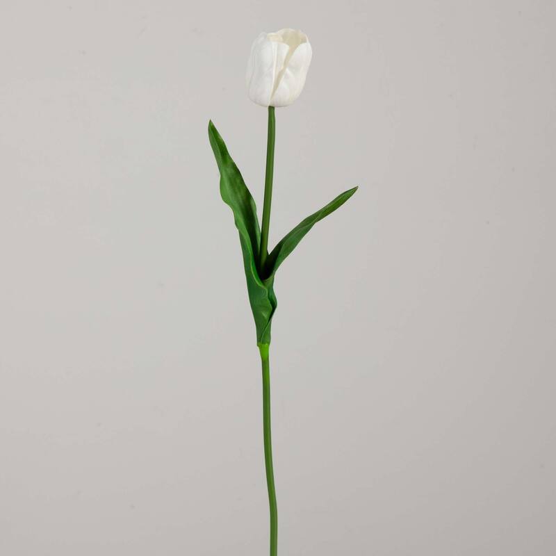 Artificial Tulip Floral Stem Sprays - 25" - Set of 3 - White