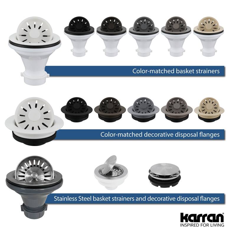 Karran USA QUWS-875 Undermount 32-1/2" Large Single Bowl