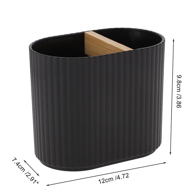 1 Pcs Women Lightweight Toothbrush Holder for Bathroom - Black