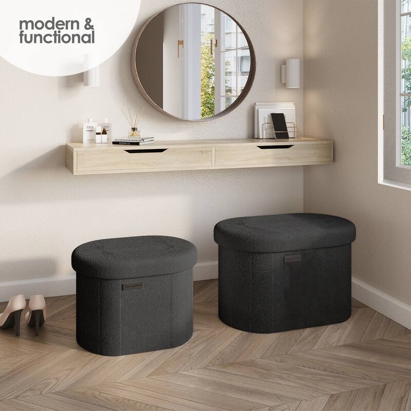 Emperyan Storage Bench for Living Room, Small Ottoman Foot Rest