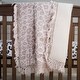 preview thumbnail 2 of 8, Rizzy Home Tatum Leopard Print Fringe Crib Quilt - 38" X 50"