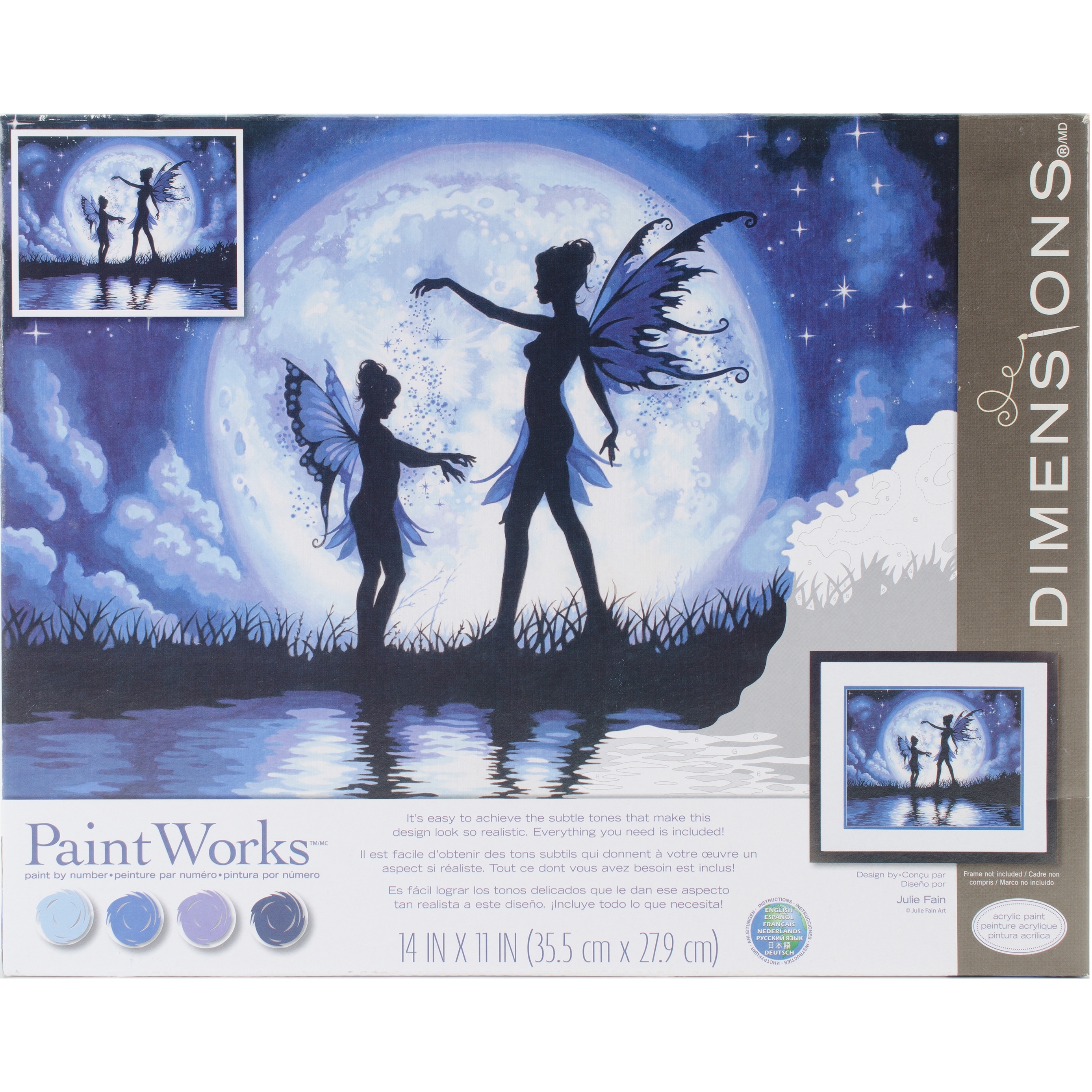 Shop Paint Works Paint By Number Kit 14 X11 Twilight Silhouette
