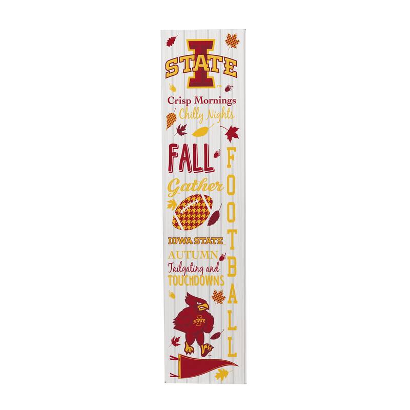 47" Double Sided Seasonal Porch Leaner, Iowa State University - 47" x 11.25"