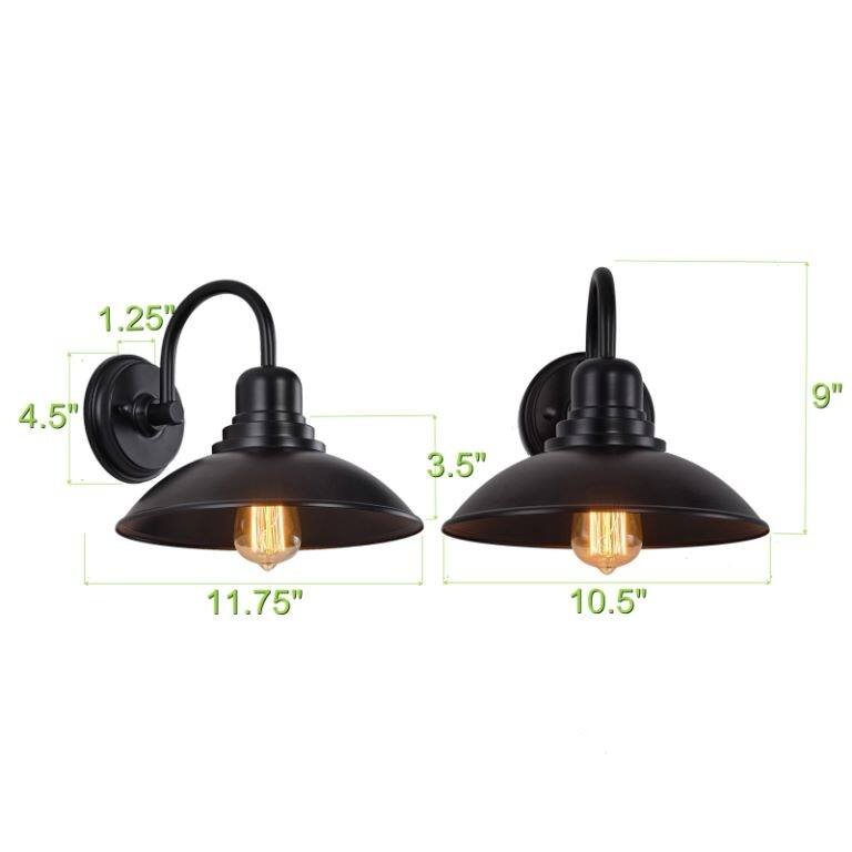 1 Light Outdoor Barn Light and Vanity Wall Sconce