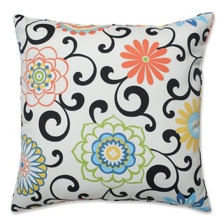Pillow Perfect Outdoor Sitzkissen Set – 2 Stück, Quadratisch, Wetterbeständig, Mit Befestigungsbändern